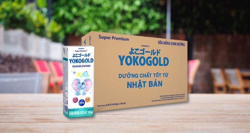 Thùng 48 hộp sữa pha sẵn Vinamilk YokoGold 180 ml (từ 1 tuổi)