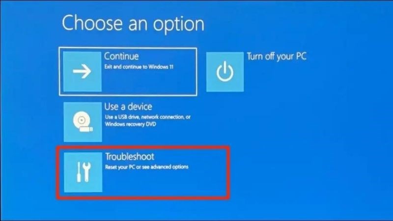 Vô phần Cài Đặt > Chọn Troubleshoot