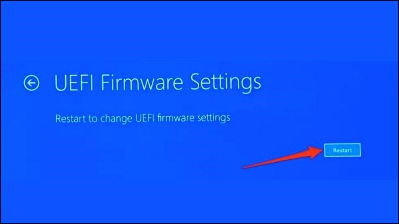 Khởi động lại thiết bị