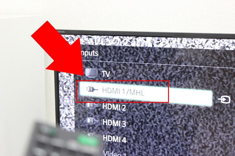 Nhấn chọn vào tín hiệu MHL