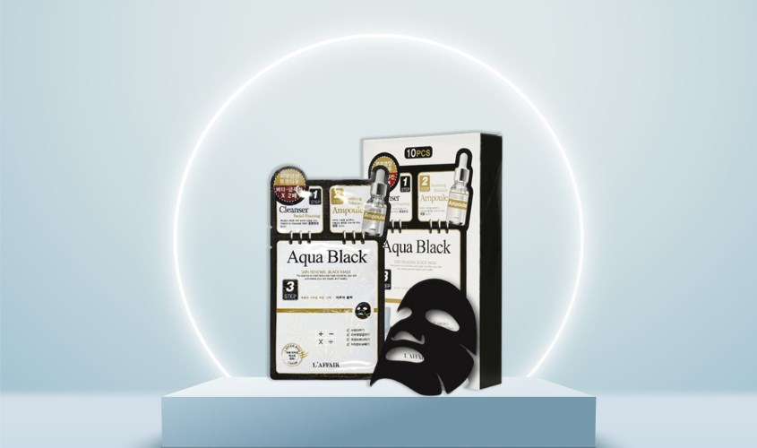 Mặt nạ giấy 3 bước Quả Mâm Xôi cấp ẩm, làm đều màu da Rainbow L