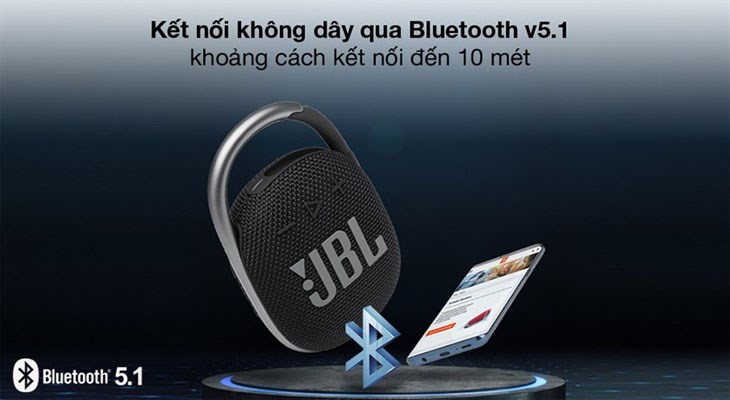 Loa bluetooth JBL Go 3 có màu đen và xanh dương, lớp vỏ ngoài được thiết kế tỉ mỉ