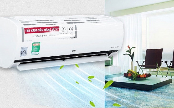 Tăng tốc độ quạt gió và hướng gió khi bật máy lạnh