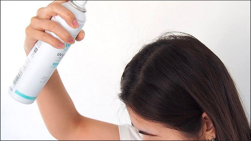 Xịt là phương pháp chống nắng cho tóc hiệu quả nhất