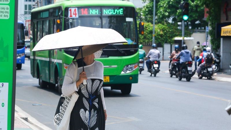 Ô dù hoặc mũ có thể hạn chế tiếp xúc ánh nắng trực tiếp