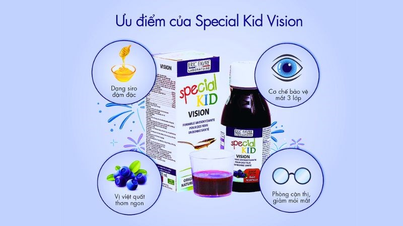 Siro Special Kid Vision Eric Favre tăng cường thị lực, phòng ngừa cận thị