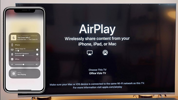 Tính năng AirPlay 2 (iPhone), Screen Share hỗ trợ chia sẻ nội dung từ thiết bị di động lên tivi 