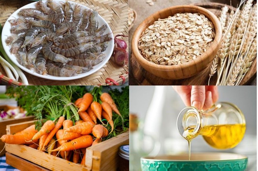 Cháo tôm cà rốt  cho bé ăn dặm ngon