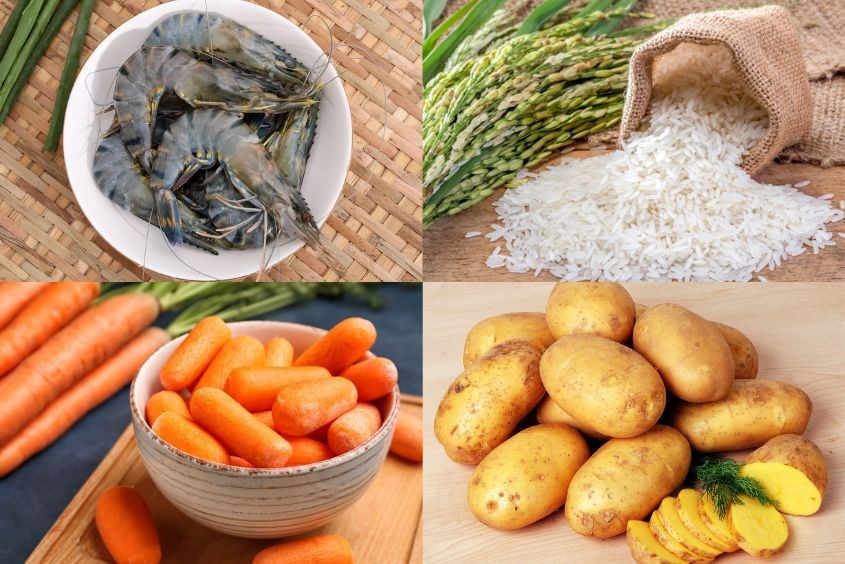 Công thức nấu cháo tôm cà rốt cho bé với khoai tây