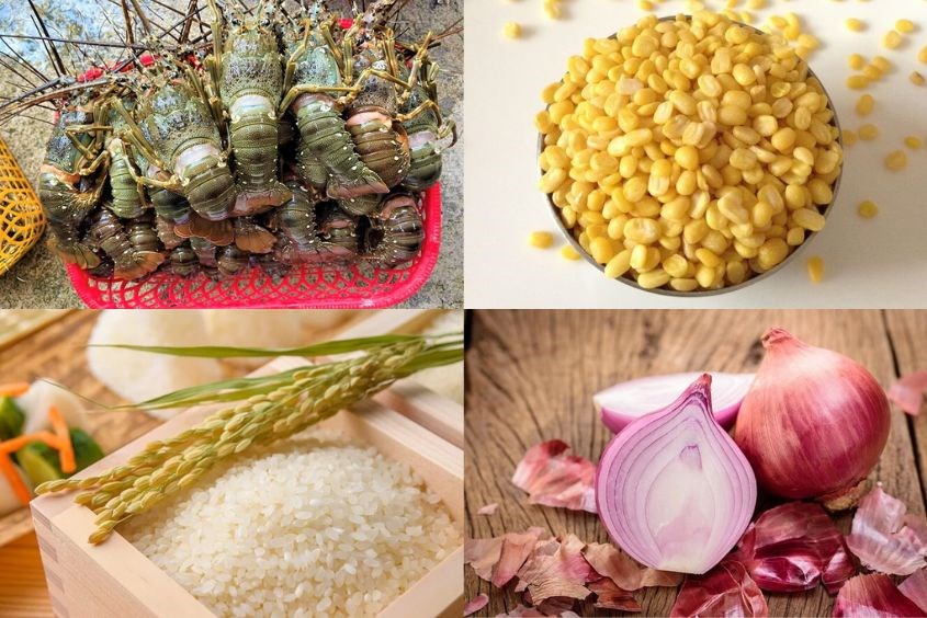 Cách nấu cháo tôm hùm cho bé kết hợp với đậu xanh