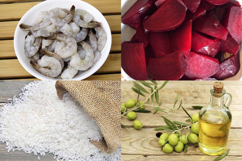 Cách nấu cháo tôm củ dền cho bé