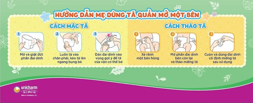 hướng dẫn thay tã bobby mới