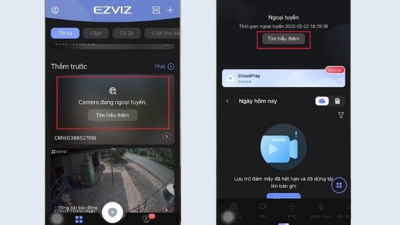 Làm theo hướng dẫn trên hình để reset lại camera