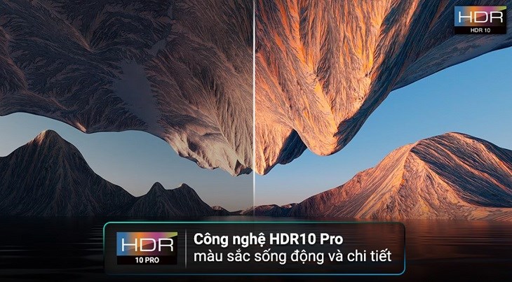 Smart Tivi LG 4K 65 inch 65UR9050PSK sử dụng công nghệ HDR10 Pro cho màu sắc hiển thị sắc nét và sống động