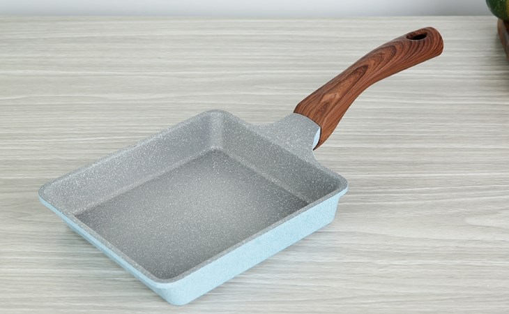 Chảo nhôm chống dính vân đá đáy từ 15 cm Green Cook GCP22-1518IH dùng được trên bếp từ, bếp hồng ngoại và bếp ga