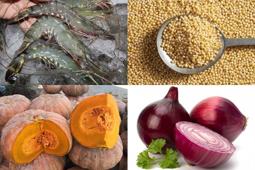 Cách nấu cháo hạt kê cho bé với bí đó