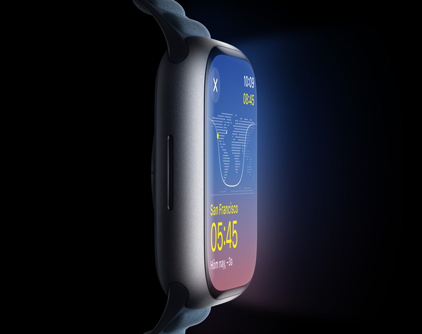 Màn hình của Apple Watch Series 9 sở hữu độ sáng lên đến 3000 nits