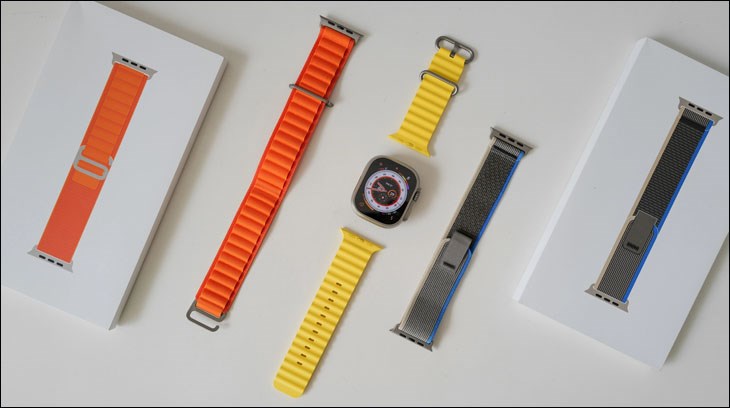 Dây đeo của Apple Watch Ultra 2 được chế tạo từ nguyên liệu tái chế