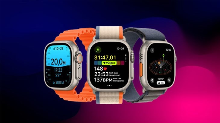 Apple Watch Ultra 2 có nhiều tính năng sức khỏe hiện đại như cân nặng, chu kỳ kinh nguyệt,...