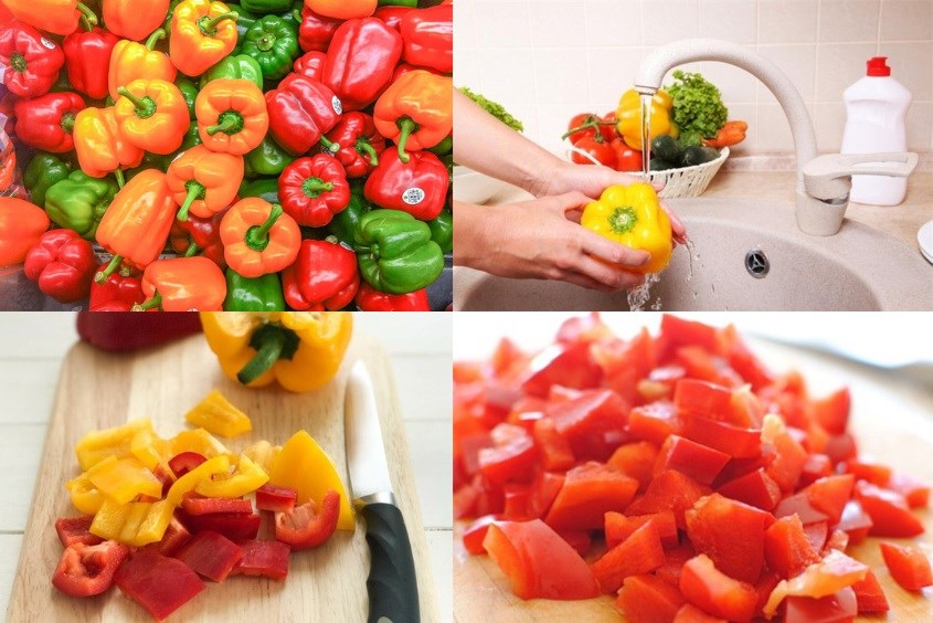 Cách nấu cháo tôm ớt chuông cho bé ăn dặm