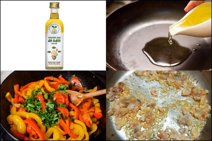 Công thức nấu cháo tôm ớt chuông cho bé