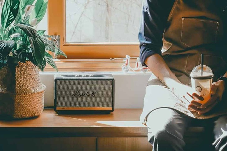 Loa Marshall Acton 2 có kiểu dáng nhỏ gọn và kích thước nhẹ hơn Stanmore 2