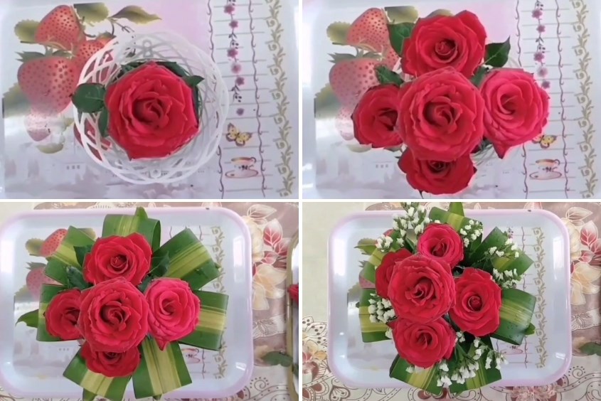 Tự tay cắm hoa 20/11 đơn giản