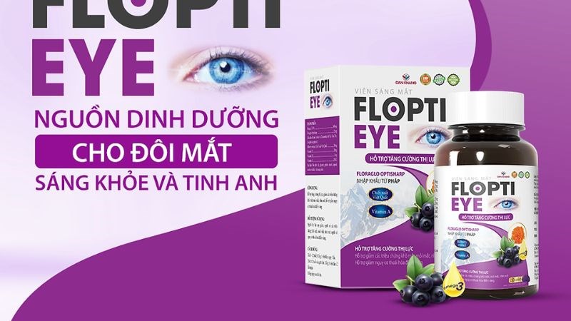 Viên uống bổ mắt Flopti Eye chứa các chất dinh dưỡng quan trọng để hỗ trợ sức khỏe mắt