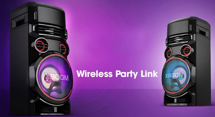 Bạn có thể dùng chế độ kết nối nhiều loa của Wireless Party Link trên ứng dụng LG XBOOM cho phép bạn thưởng thức âm thanh mạnh mẽ