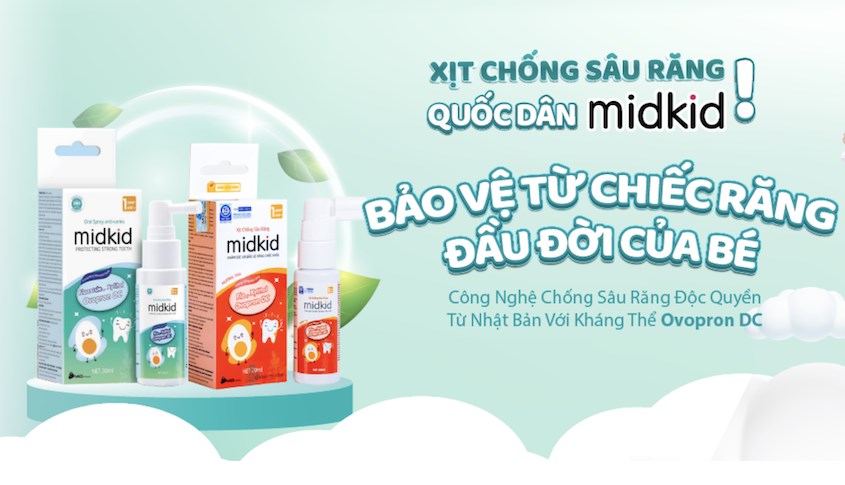 Midkid giúp bảo vệ từng chiếc răng đầu đời của bé một cách toàn diện