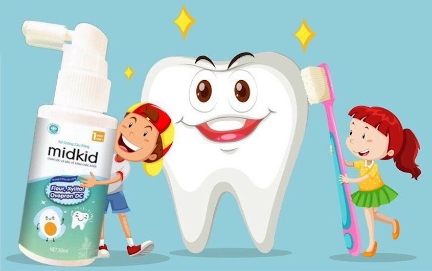 Hướng dẫn sử dụng xịt chống sâu răng Midkid hiệu quả