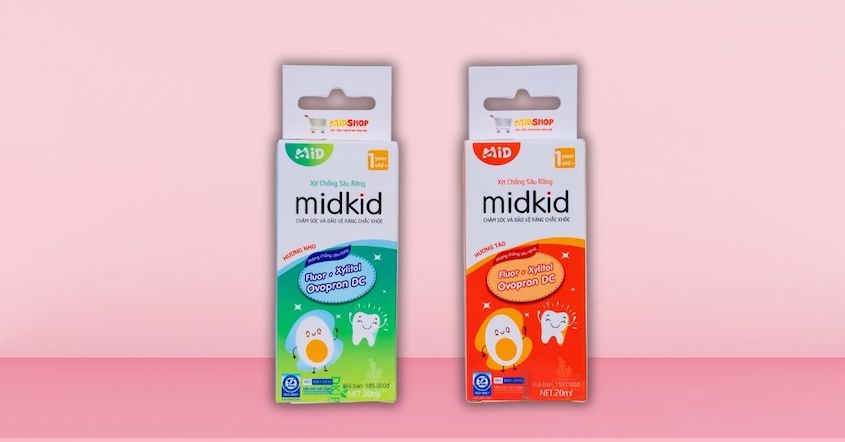 Bảo quản xịt chống sâu răng Midkid ở nơi khô ráo, thoáng mát