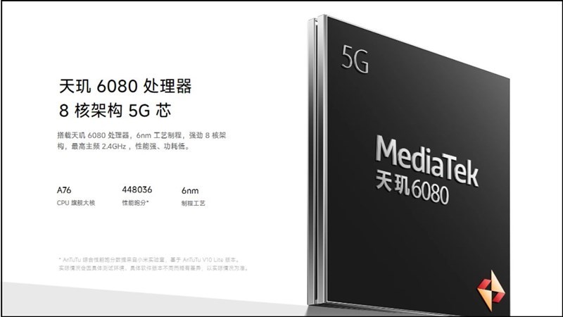 Xiaomi đã trang bị cho Redmi Note 13 con chip Dimensity 6080 ổn định