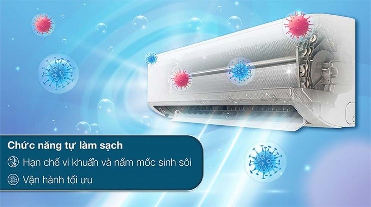 Tận dụng chế độ tự làm sạch trên máy lạnh Samsung Inverter 1 HP AR10CYHAAWKNSV với chế độ bảo dưỡng định kỳ để tăng tuổi thọ và hiệu suất làm việc của thiết bị