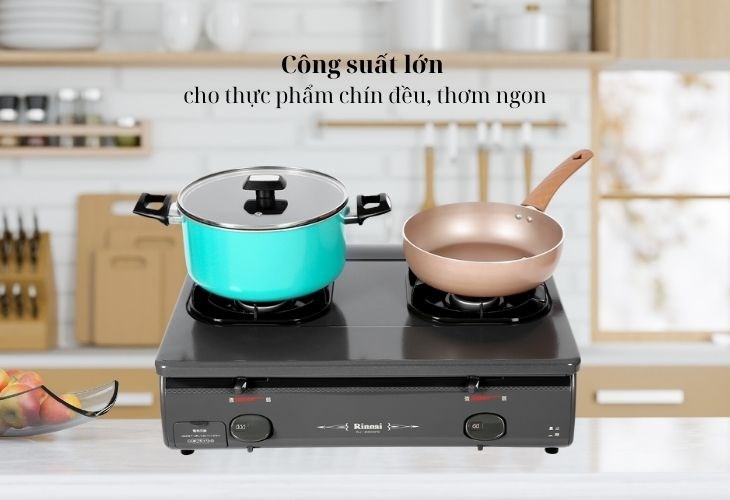 Với lượng gas tiêu thụ là 0.375 kg/h/lò, bếp giúp bạn nấu thức phẩm nhanh chóng