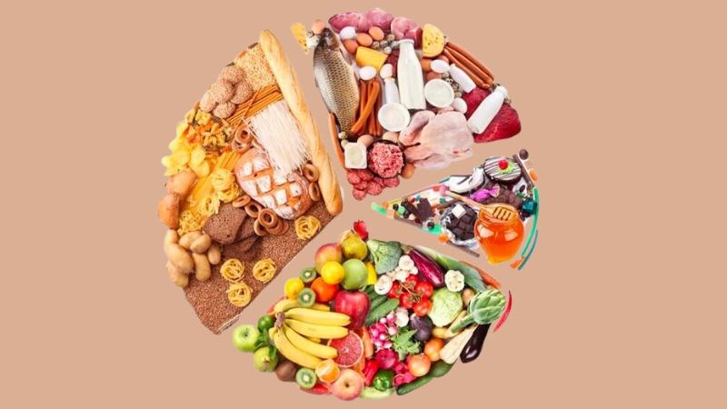 Bạn hãy cố gắng ăn đầy đủ 4 nhóm chất để đảm bảo sức khoẻ tổng thể