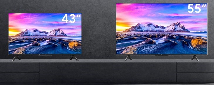Tivi Xiaomi P1 có 2 phiên bản kích thước màn hình 43 inch và 55 inch