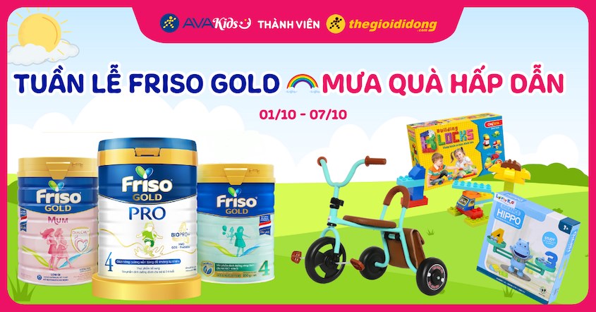 Tuần lễ Friso Gold - Mưa quà hấp dẫn Tuần lễ Friso Gold - Mưa quà hấp dẫn