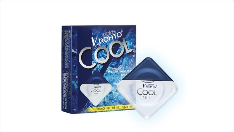 Thuốc nhỏ mắt VRohto Cool chứa thành phần kháng histamine làm giảm khó chịu cho người bệnh