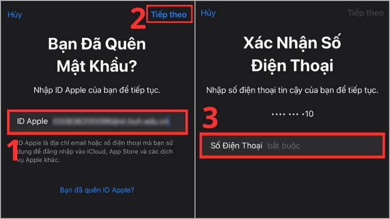 Hướng Dẫn Lấy Lại Mật Khẩu iCloud Qua Số Điện Thoại