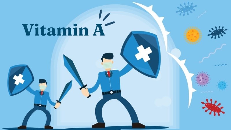 Vitamin A giúp tăng cường hệ thống miễn dịch