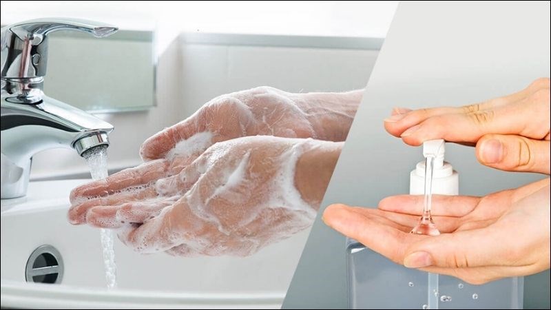 Rửa tay thường xuyên bằng xà phòng và nước trong ít nhất 20 giây