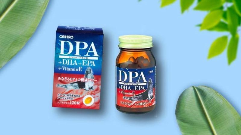 Viên uống bổ não DPA+EPA+Vitamin E Orihiro dùng cho trẻ 6 tuổi trở lên