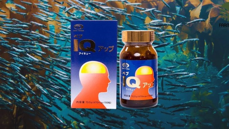 Viên uống bổ não PeP IQ Up chứa thành phần được chiết xuất từ cá trích
