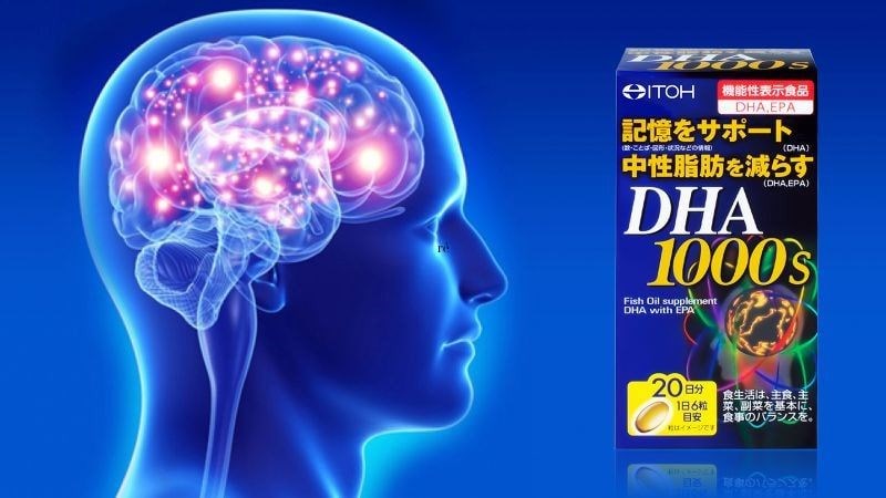 Viên uống bổ não DHA ITOH 1000 giúp tăng cường trí nhớ