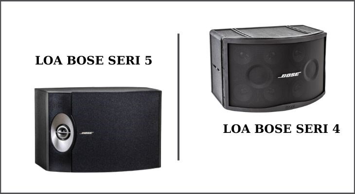 Loa Bose seri 4 và 5 đều có thiết kế sang trọng và hiện đại