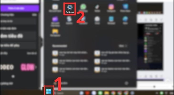 Người dùng mở Start menu phát Wifi