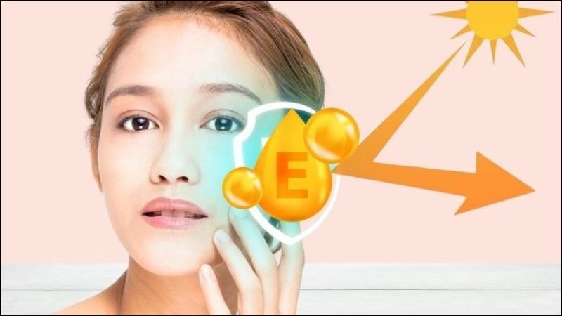 Vitamin E giúp bảo vệ da dưới tác động của tia cực tím