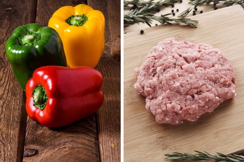 Lợi ích tuyệt vời của thịt heo và ớt chuông cho bé ăn dặm Công dụng của cháo thịt heo ớt chuông cho bé