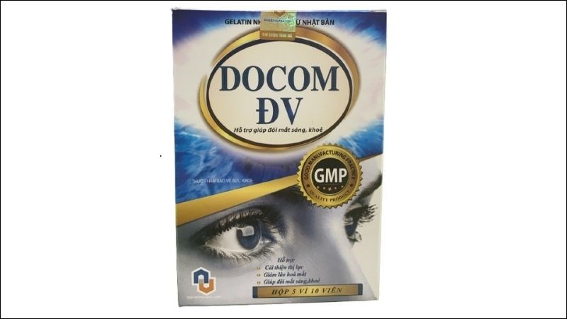 Viên bổ mắt Docomo ĐV giúp giảm mỏi mắt, khô mắt, đau mắt